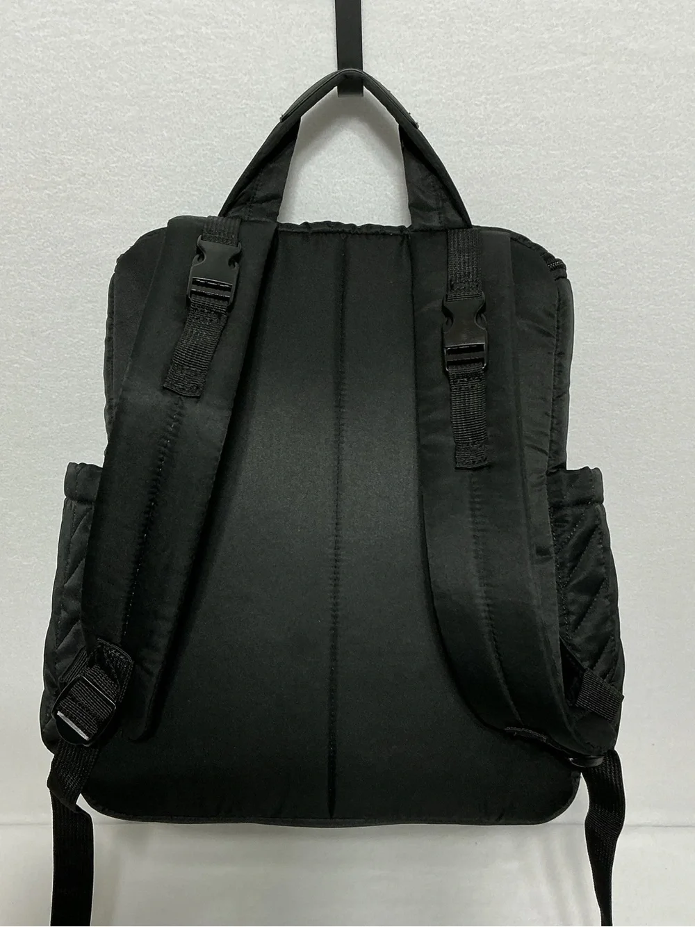 Skip Hop Black Quilted Diaper Bag Backpack With Changing Pad